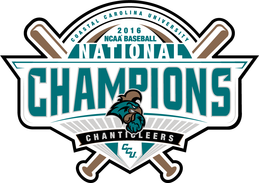 Coastal Carolina Chanticleers 2016 Champion Logo iron on transfers for clothing